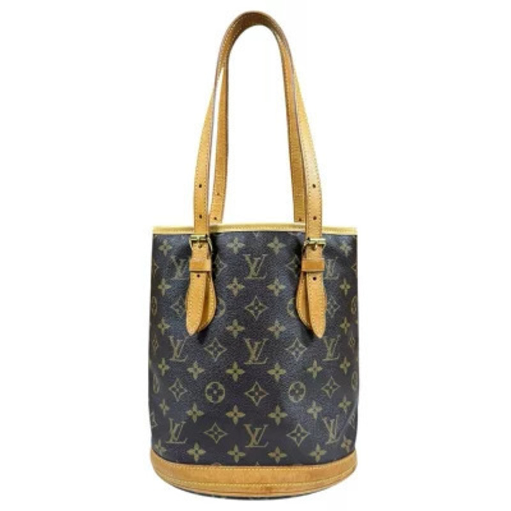 Louis Vuitton Bucket Monogram Shoulder Bag Canvas Brown